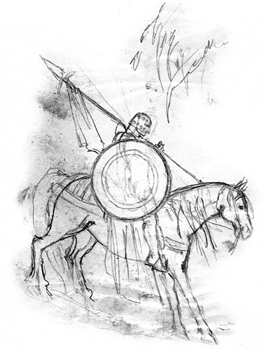 Minor Arcana: Pentacles - Knight of Pentacles (Sketch)